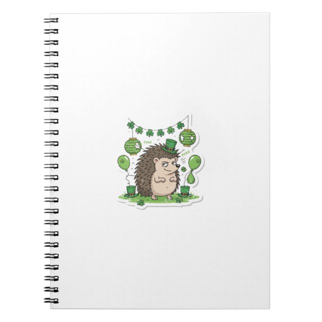 Partysaboteur-Igel St.Patrick's Day Notizblock (Vorderseite)
