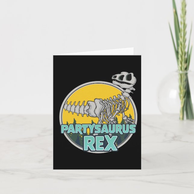 Partysaurus Rex Einladung (Vorderseite)