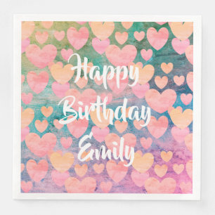 Partyservietten alles Gute zum Geburtstag #Emily Serviette