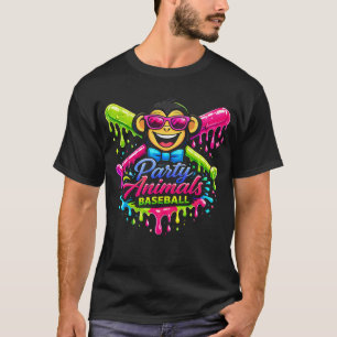 Partytier Baseball Lustig T-Shirt