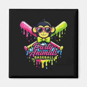 Partytier Baseball lustiger Affe Magnet