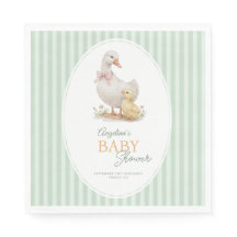 Partytücher Mother Goose und Gänschen.