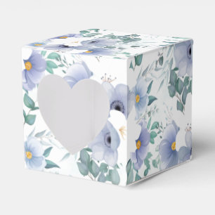 Partytüten-Box - Blaue Blumen Geschenkbox Geschenkschachtel