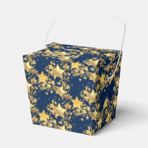 Partytüten-Box mit goldenen Sternen Geschenkschachtel