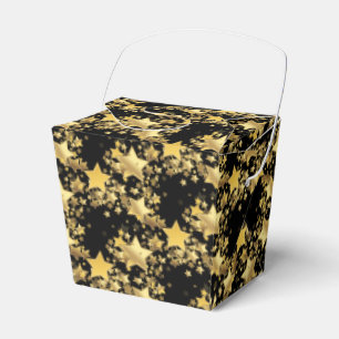 Partytüten-Box mit goldenen Sternen Geschenkschachtel