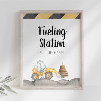 Partyzeichen der Tankstelle