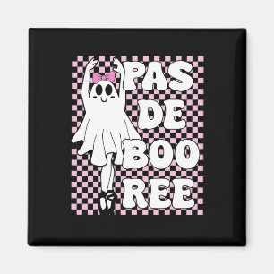 Pas De Boo-free Funny Retro Ballet Ghosts Hallowee Magnet
