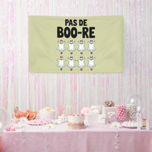 Pas de Boo-re Ballerina Ghost Halloween Spooky Banner