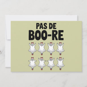 Pas de Boo-re Ballerina Ghost Halloween Spooky Einladung