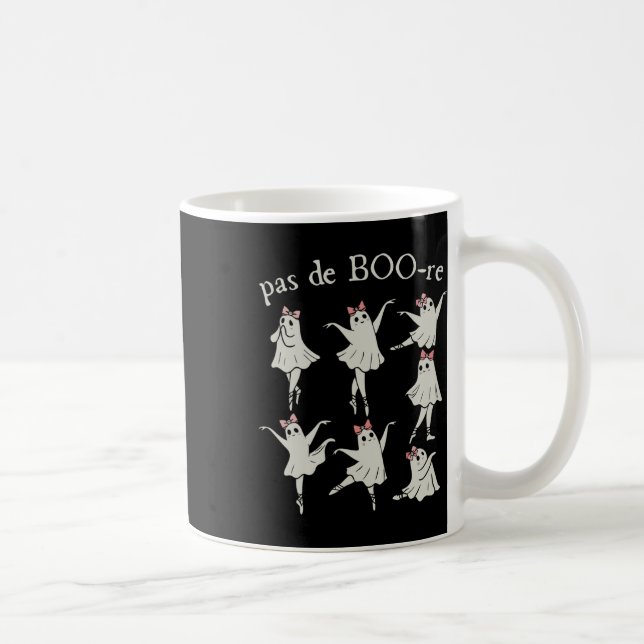 Pas De Boo-re Ballerina Ghost Halloween Spooky Sea Kaffeetasse (Rechts)