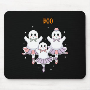 Pas De Boo-rée Ballet Dancer Spooky Ghost Hallowee Mousepad