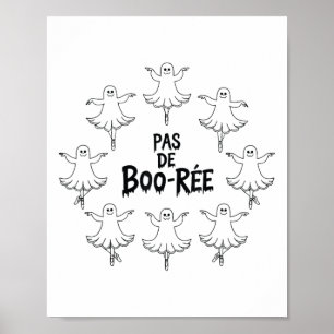 Pas De Boo-rée Funny Ballet Gastgeber Halloween-Ta Poster