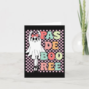 Pas De Boo-ree Funny Vintag Retro Style 70er 80er  Karte
