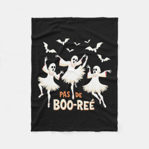 Pas De Boo-rée Ghost Ballet Dancer Halloween Dance Fleecedecke