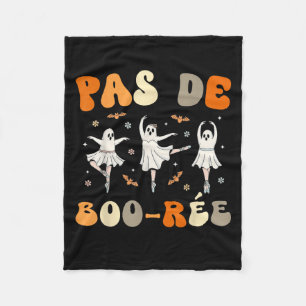 Pas De Boo-rée Ghost Ballet Dancer Halloween Dance Fleecedecke