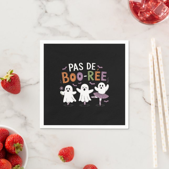Pas de BOO-ree Ghost Ballet Dancer Lehrer Serviette (Beispiel)