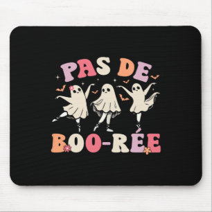 Pas De Boo-rée Ghost Byllet Dancer Halloween Dance Mousepad