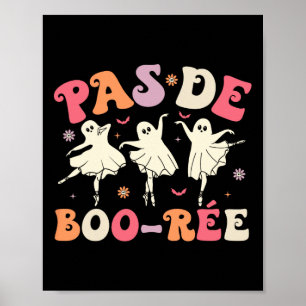 Pas De Boo-rée Niedlich Ballet Ghosts Tanzlehrer Poster