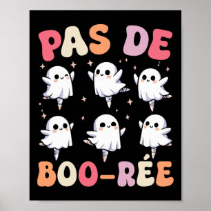 Pas De Boo-rée Spooky Halloween Ghost Ballett Tanz Poster
