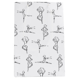 Pas De Doodle Ballerina Ballerina Tänzer Erwägung Mittlere Geschenktüte