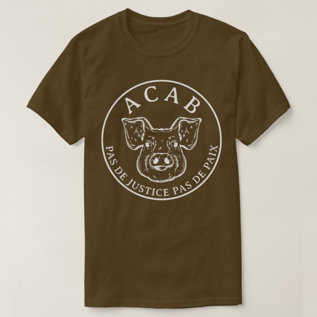 Pas de justice pas de paix T-Shirt (Design vorne)