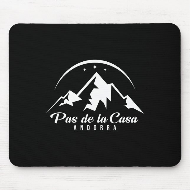 Pas De La Casa Andorra Skigebiet Snowboard Mousepad (Vorne)