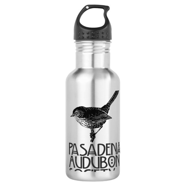 PAS Logo-Edelstahl-Wasser-Flasche Trinkflasche (Vorderseite)