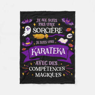 Pas Une Sorcière Je Suis Une Karateka Karat Fleecedecke