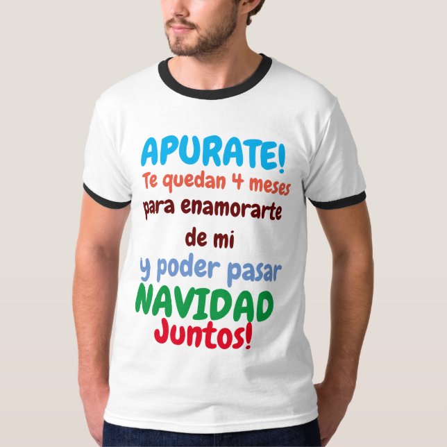 Pasa navidad conmigo T-Shirt (Vorderseite)