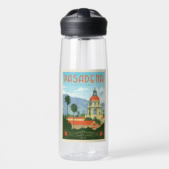 Pasadena, CA Trinkflasche (Vorne)
