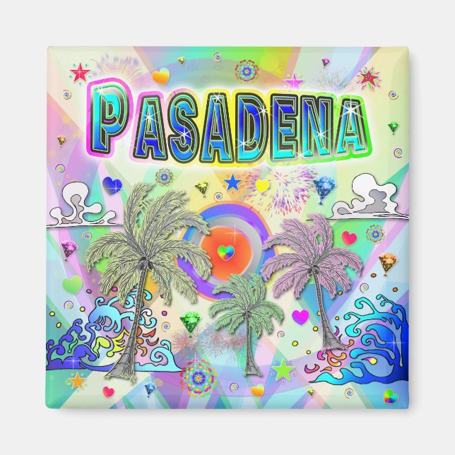 Pasadena Deep Dream Magnet (Vorne)