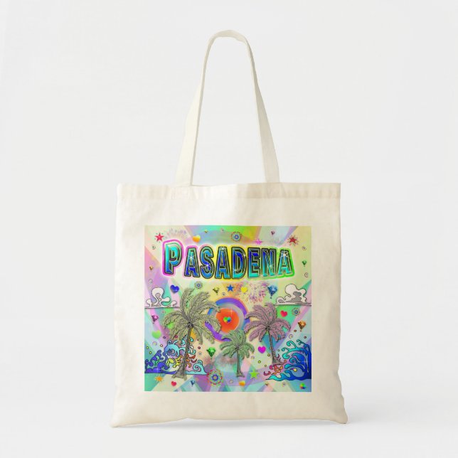 Pasadena Deep Dream Tote Tasche! Tragetasche (Vorne)