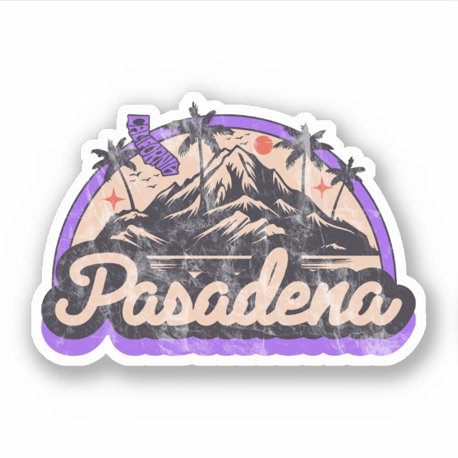 Pasadena, Kalifornien Aufkleber (Vorderseite)