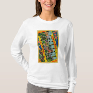 Pasadena, Kalifornien - große Buchstabe-Szenen T-Shirt