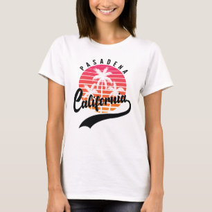 Pasadena, Kalifornien Retro Sunset Women's T - Shi T-Shirt