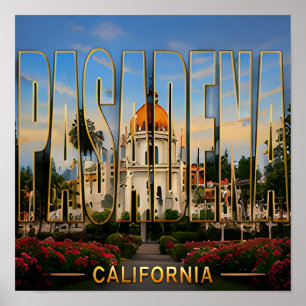 Pasadena Kalifornien Süd-Kalifornien Reise  Poster