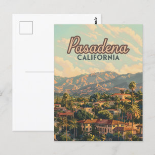 Pasadena Los Angeles Vintages California Postkarte