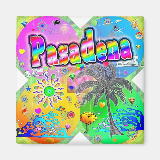 Pasadena Quadro Seasons Magnet (Vorne)