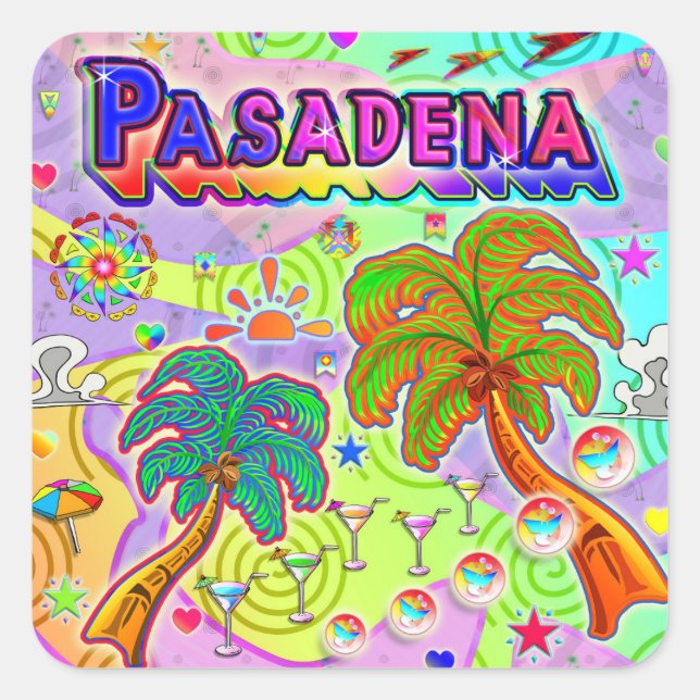 Pasadena Vacation Target Sticker (Vorderseite)