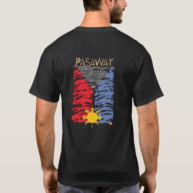 Pasaway, Pinoy, lustiges Filipino, Philippinen T-Shirt (Rückseite)