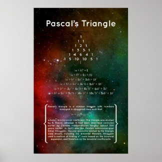 Pascal-Dreieck Poster
