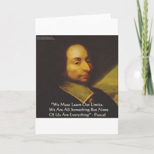 Pascal "Learn Limitings" - Geschenke zum Zitat von Karte