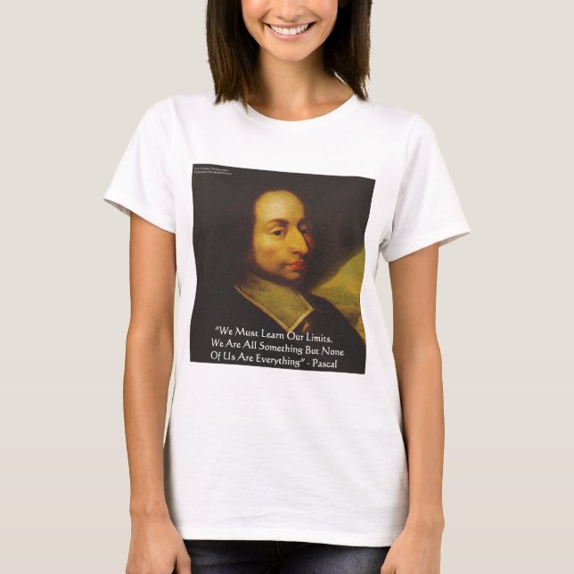 Pascal "Learn Limitings" - Geschenke zum Zitat von T-Shirt (Vorderseite)