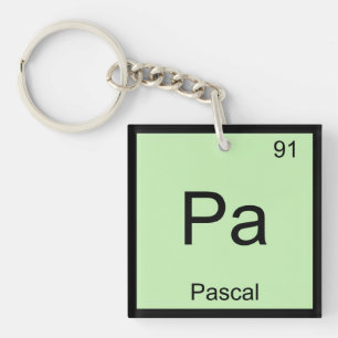 Pascal Name Chemie Element Periodensystem Schlüsselanhänger