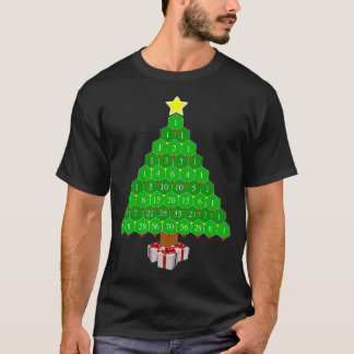 Pascals Triangle Math Christmas Tree  T-Shirt