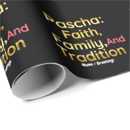 Pascha Glaube Familie und Tradition Christliches O Geschenkpapier