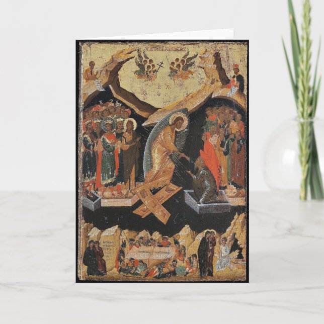 Pascha Osterorthodox Christliches Icon Holiday Karte (Vorderseite)
