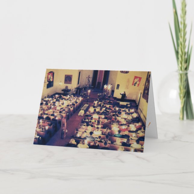 "Paschal Candle Lighting" Osterkarte Karte (Vorderseite)