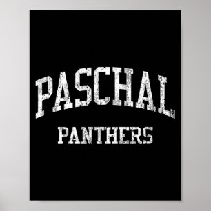 Paschal High School HS Fort Worth TX Vintage-Sport Poster
