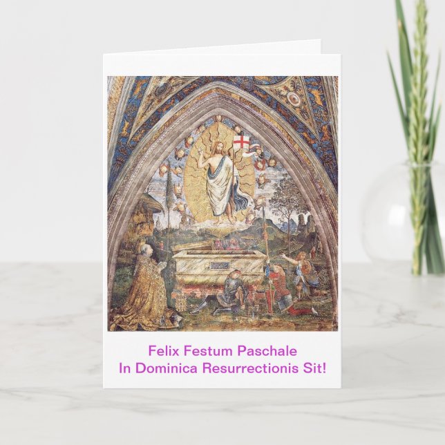 Paschalis Scida in Dominica Resurrectionis Karte (Vorderseite)